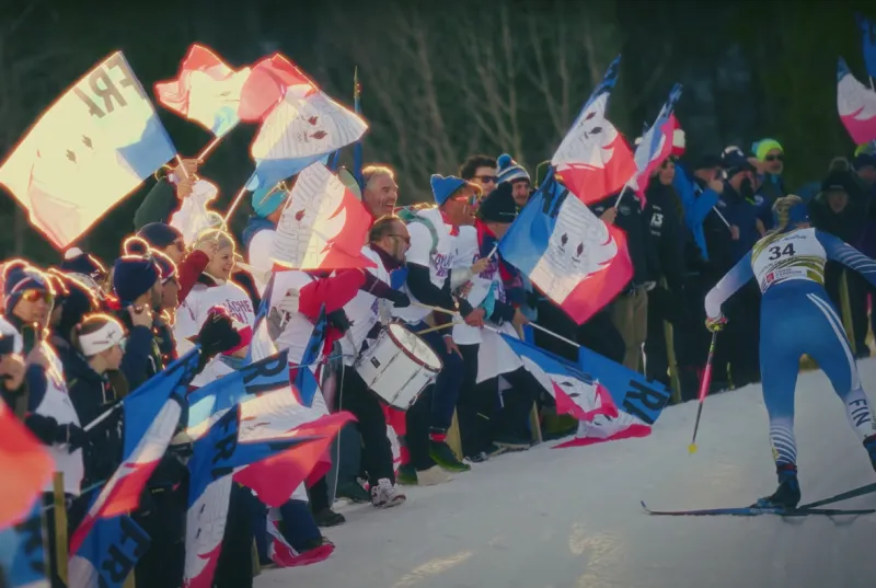  Qui dit ski de fond, dit supporters à fond ! 