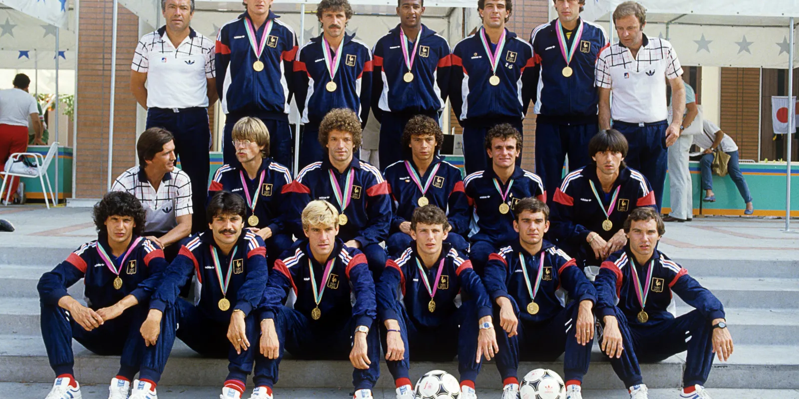 Equipe de France Olympique football Los Angeles 1984