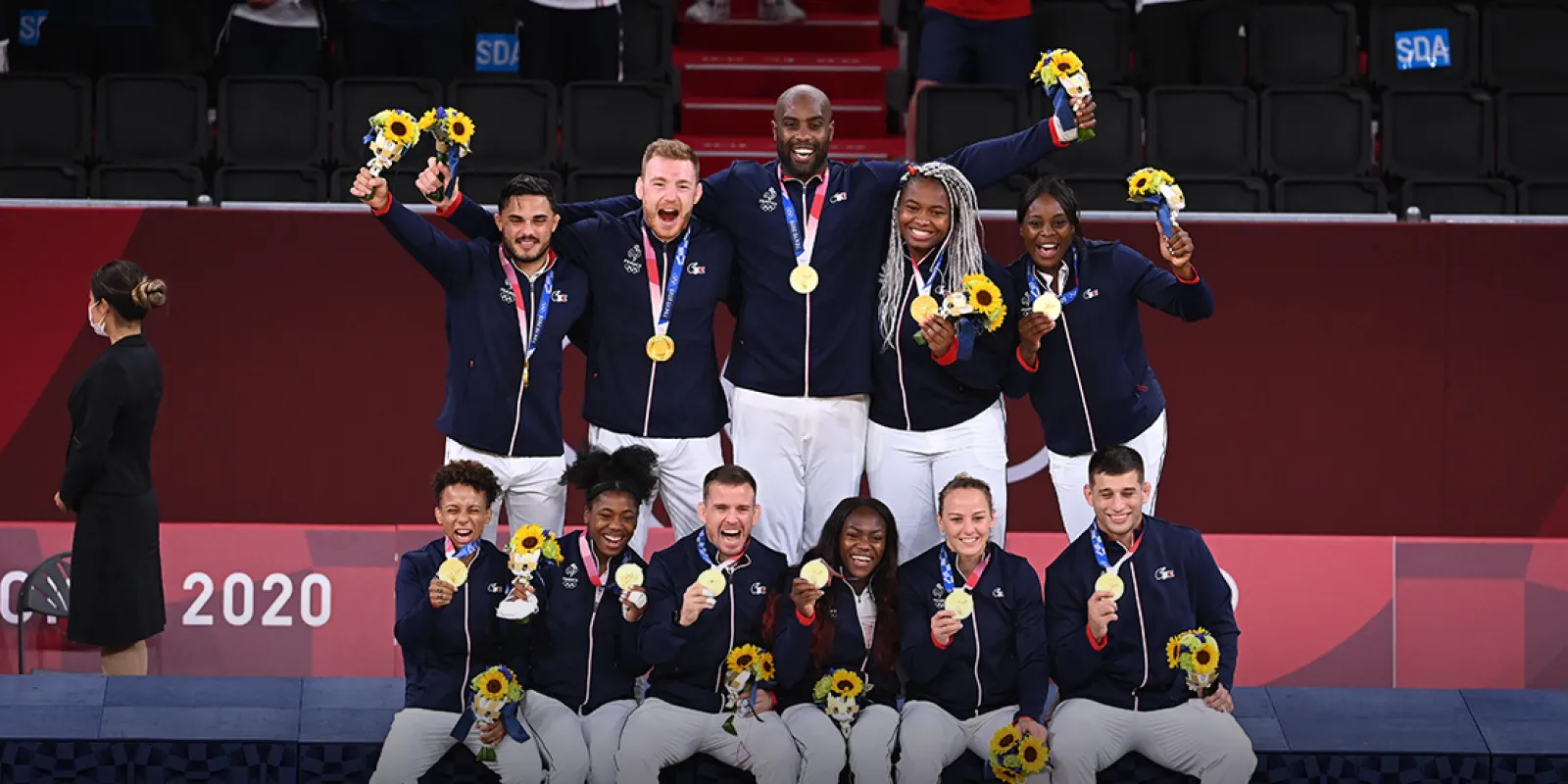 Première nation sacrée aux Jeux Olympiques dans l'épreuve mixte par équipes de judo- Tokyo 2020
