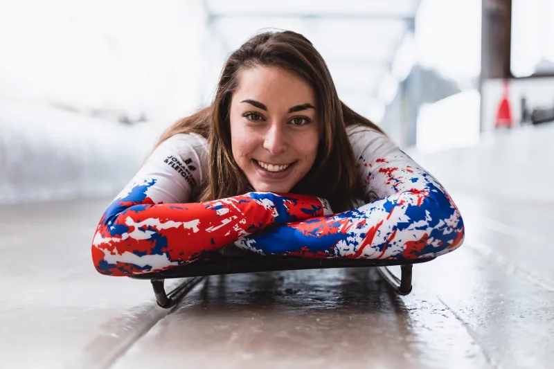 Agathe Bessard (skeleton) : « La tête en avant et sans carrosserie…»