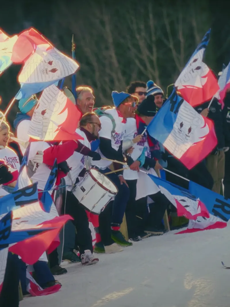  Qui dit ski de fond, dit supporters à fond ! 